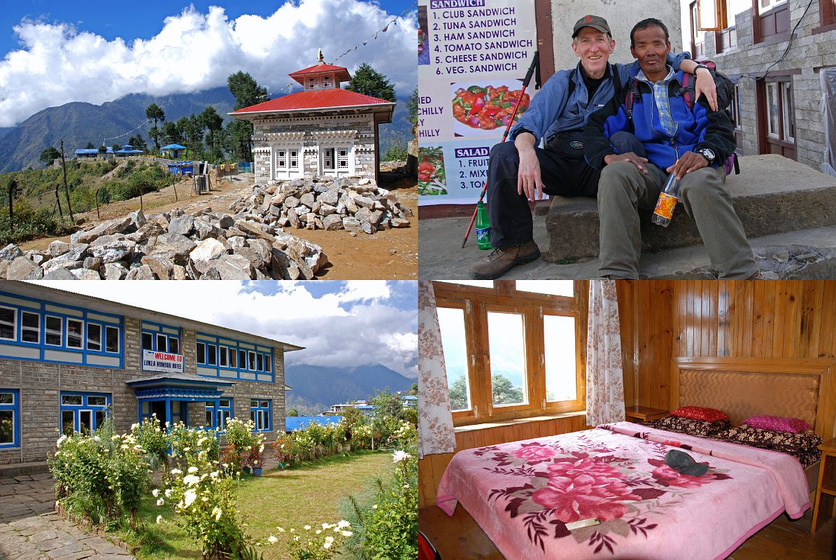 15 09 Lukla Pasang Lhamu Hospital, Jerome Ryan And Palde, Numbur Hotel Outside And Bedroom